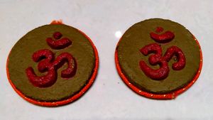 1" ॐ  Sticker Made From CowDung.