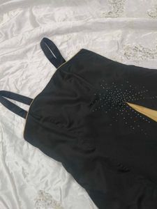 Vintage Black Embellished Dress