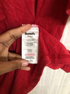 Bench. Red Cotton T Shirt