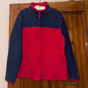 Red & Navy Fleece Jacket