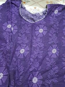 3pc Cotton Suit Purple