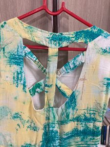 Abstract Print Maxi Dress