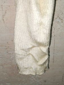 PLUS SIZE Crop Top Cardigan Ribbed Cream