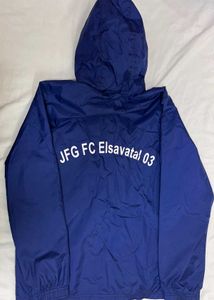Adidas Navy Blue Hooded Windbreaker Jacket