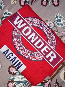 Red 'Wonder' Graphic T-Shirt