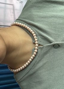 Pair of White Pearl Earrings And Two Necklaces