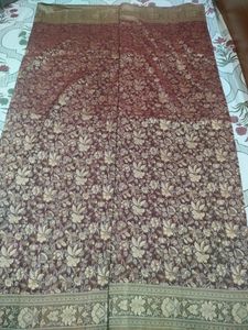 Wine Colour Saree