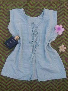 Cute Blue Sleeveless Top💙🎀