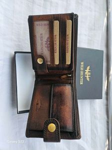 WILD HUNTER BROWN LEATHER WALLET