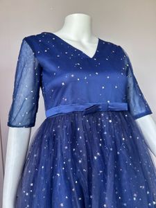 Blue Starry Sequined Gown