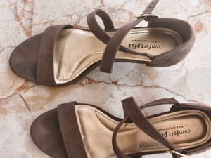 Comfort Plus Brown Heels