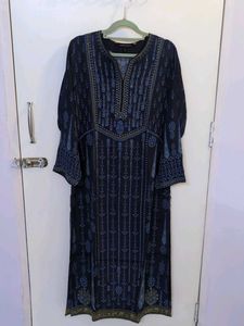Elegant Printed Kurta With Dupatta