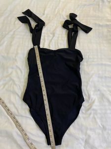 Mango Black Tie-Strap Bodysuit Bust 32-34