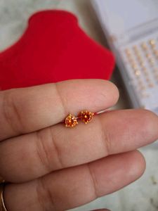 Beautiful New Orange Color Studs