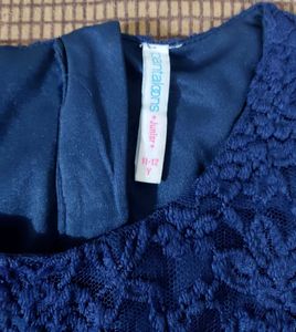 Girls Navy Blue Dress