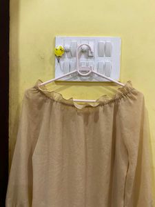 Off-Shoulder Chiffon Top 34/36
