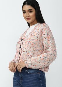 Stylish Multicolor Knit Cardigan