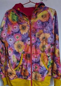 Red Zip-Up Hoodie Reversible