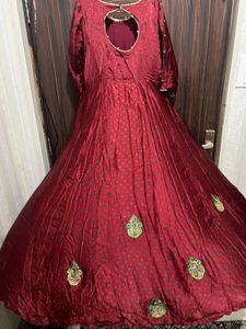 Elegant Embroidered Anarkali Suit