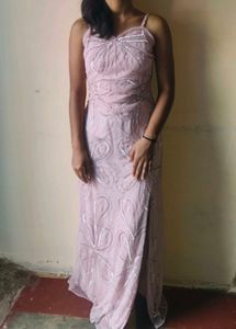 Elegant Pink Maxi Dress