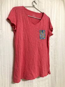 Tex Pink Cotton T Shirt