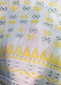 Yellow White Cotton Rayon Salwar Set 3xl