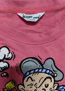 Pink Popeye Sweatshirt