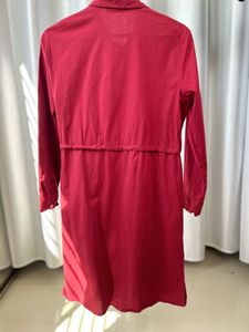 Red Star Button-Down Dress