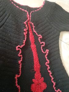 designer woolen frok for 9 to 11year girls