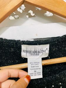 Imported Sparkly Knit Sweater A