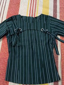 Dark Green Women Top