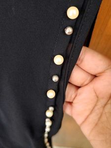 BLACK MIDI DRESS