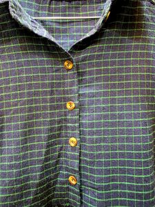 Checkered Empire Waist Tunic