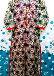 Designer Silk Kurti With Rayon Red Inner