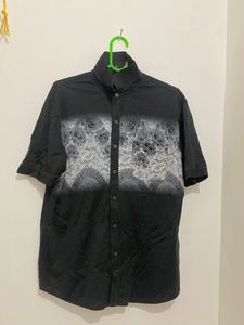 Stylish Black Patterned Shirt