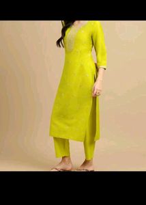 New Rayon SLUB Kurta Set For Women