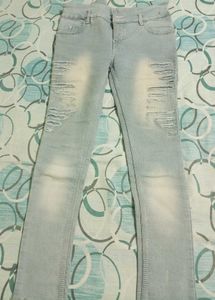 Ripped Light Blue Jeans