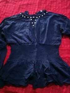 Elegant Navy Blue Top