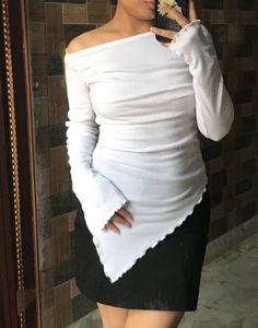 Asymmetrical White Top