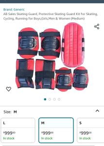 Roller Skates With Safety Kit