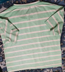 Striped &#39;JOY&#39; Tee