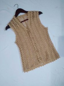 Crochet Knit Vest Top