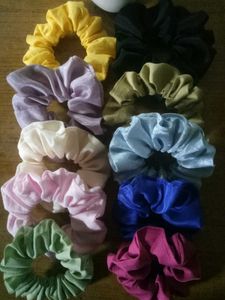 10 Handmade Scrunchies – Soft &amp; Stylish. Only ₹150