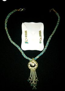 Blue Lace Stone Necklace