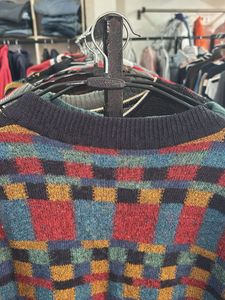 Checkered Multi-Color Pullover