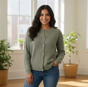 Sage Green Knit Cardigan