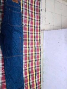 Stylish Men&#39;s Denim Cargo Jeans