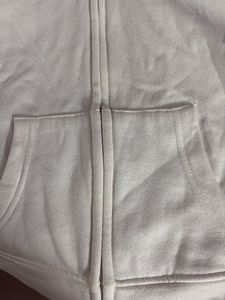 White Zip-Up Hoodie