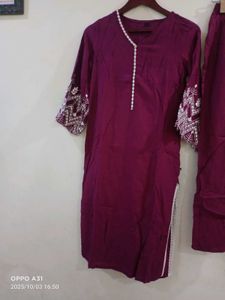 Elegant Purple Kurta Set