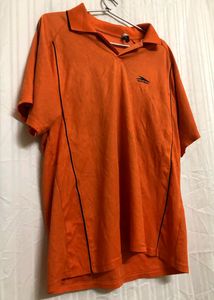 Orange Short Sleeve Polo T Shirt